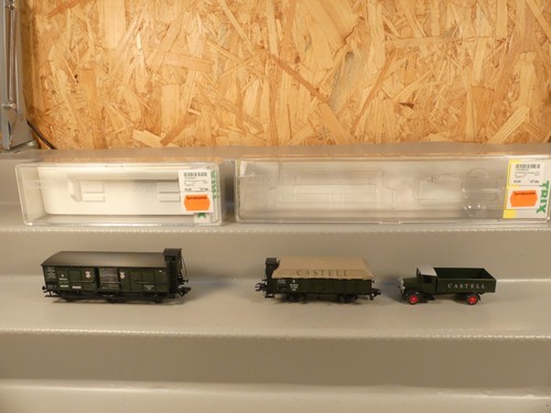 Trix  24311 24312 Castell K.Bay.Sts.B. DC Gleichstrom Güterwagen Wagen H0 | Condition: Gebraucht