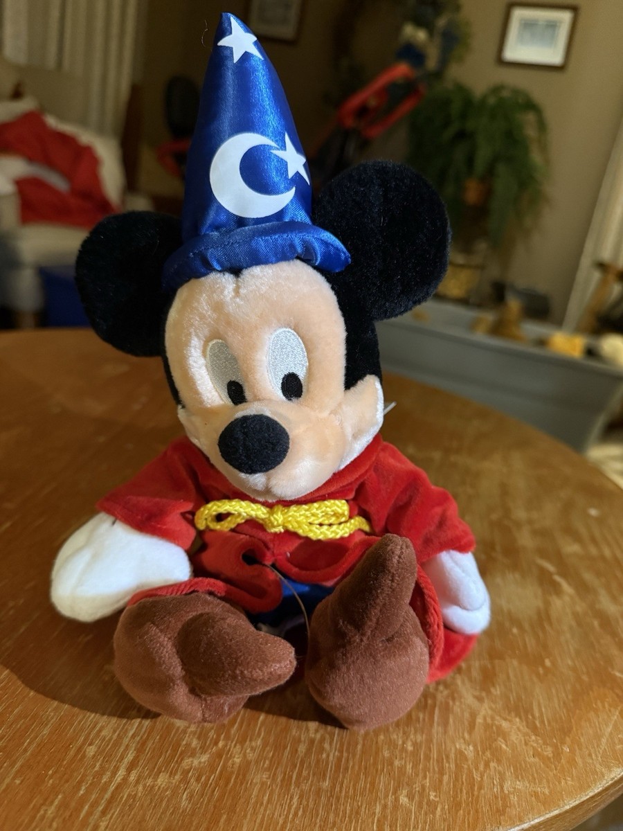 Disney Sorcerer Mickey Mouse Sorcerer's Apprentice Plush Toy Red