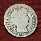 1905-O Barber Dime 90% Silver, Free Shipping