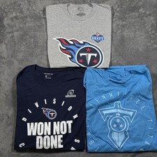 Tennessee Titans Shirt Mens 2XL Multicolor Football NFL Won Not Done Lot Of 3