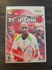 Wii :  TOP SPIN 4 !!  Complete w/Manual Clean Disc
