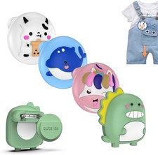 4 Pack for AirTag Holder with Pin, Soft Silicone Cute Air tag Holder for Kids Hi