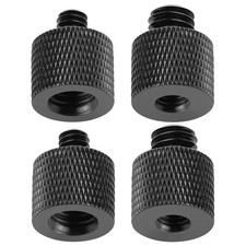 4 Pcs Camera Screw Adapter Thread 1/4" Male to 3/8" Female and 3/8" 1/4" Set