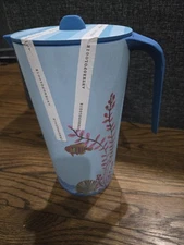 Anthropologie Nathalie Lete By the Sea Melamine Pitcher Fish Party Outdoor