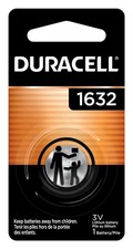 Duracell 1632 3V Lithium Coin Battery 1 Count Pack CR1632 Fitness Devices
