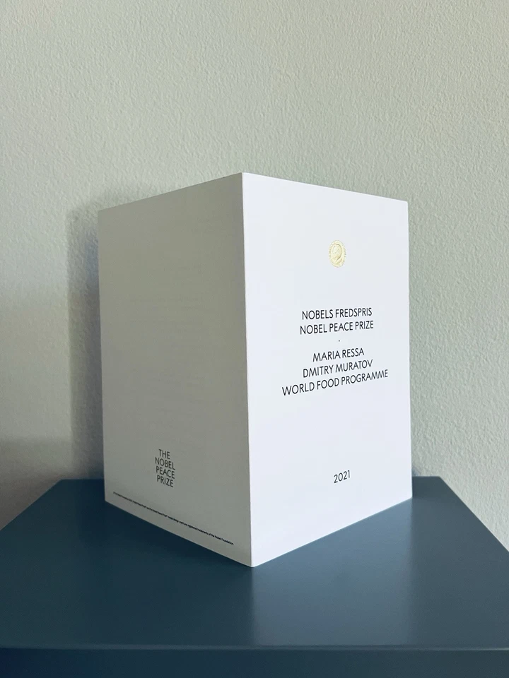 Nobel Peace Prize  Friedensnobelpreis 2021 Programm inkl. Sonderpostkarten - Bild 4 von 4