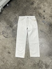 Levi’s 501 Vintage USA Made White Straight Regular Fit Denim Jeans Button Fly