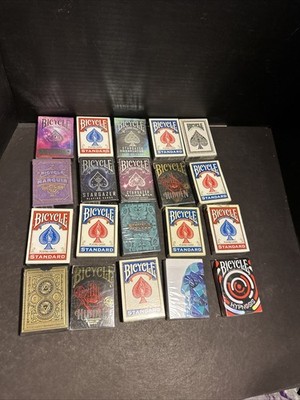 Lot of 20 Bicycle Playing Cards Stargazer Hidden Marquis Hypnosis Sealed #R107