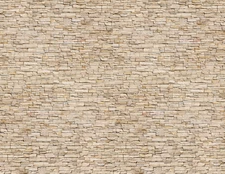 O Scale Stone Model Train Scenery Sheets –5 Seamless 8.5x11 White