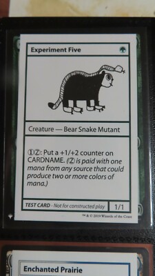 Experiment Five MTG Test Card Mystery Booster Convention Edition Mint