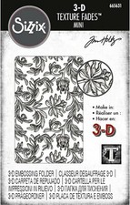 Sizzix Mini Botanical 3D Embossing folder 665631 Retail 10.99 Tim Holtz