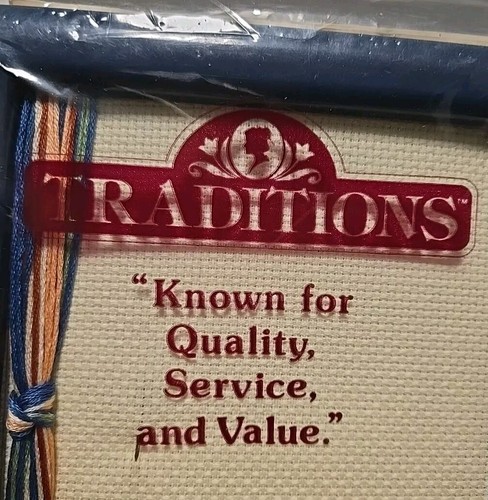 New! Traditions Cross Stitch Kit "Heart Of The Home" T2011 Vintage 1985 Heart - Picture 8 of 8