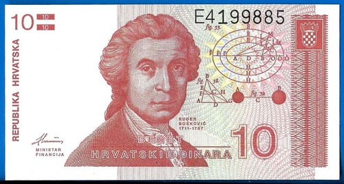 Croatia 10 Dinara 1991 UNC Europe Church Hrvatska Free Shipping Worldwide - Picture 2 of 3