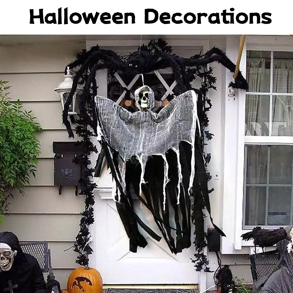 Riesen Halloween Spinne - Gruselige Deko Mit Weichem Fell Für Garten & Haus, 30-200cm