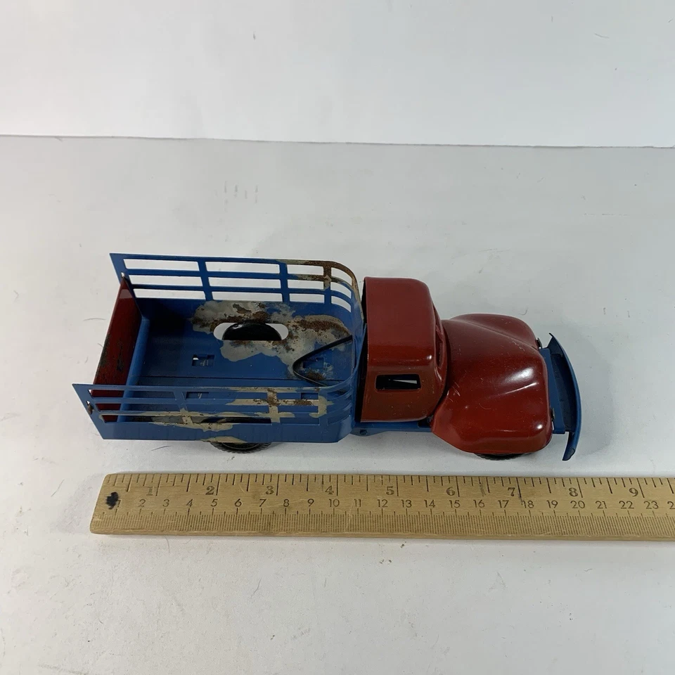 Vintage 1940s Trik-Truk Metal Steel Toy Truck Crash Action Assembly (Not Working - Image 4 of 4