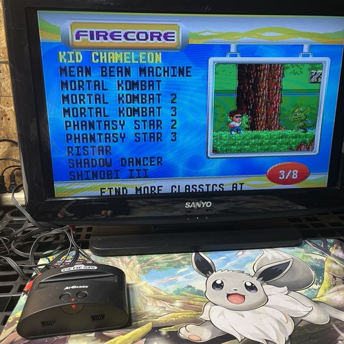 AT Games 80 Conexiones de Controlador de Consola Sega Genesis Integradas Ver Fotos Funcionando - Imagen 8 de 16