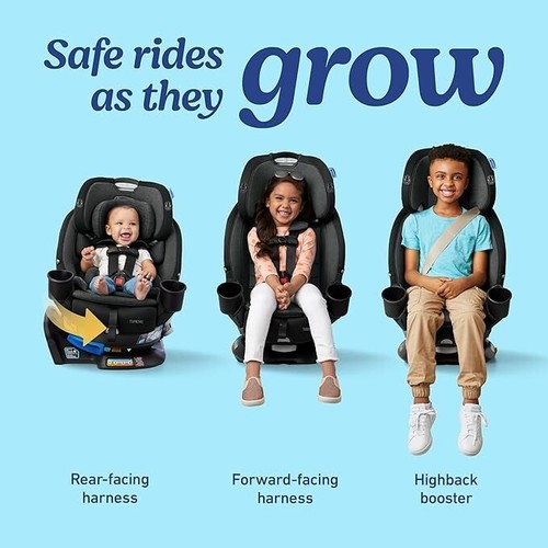 Graco Turn2Me 3-in-1 Rotating Convertible Car Seat, Rear to Forward Facing - Picture 4 of 8