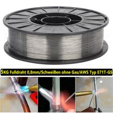 5KG Fülldraht 0,8mm E71T-GS SCHWEIßDRAHT MIG/MAG - Schweißen ohne Gas - 1 Rollen