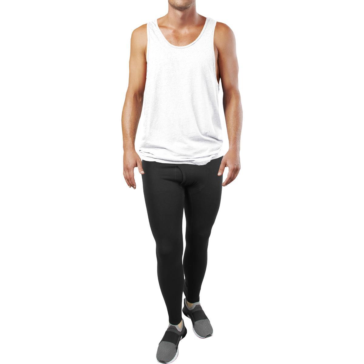 Мужские черные эластичные трикотажные леггинсы с логотипом на 32 градуса тепла, L BHFO 1337