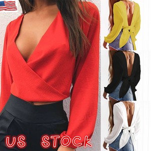 Vfemage Sexy Backless Pleated Halter Bare Top Bow Lace up Womens Girl Summer 2017 Streetwear 