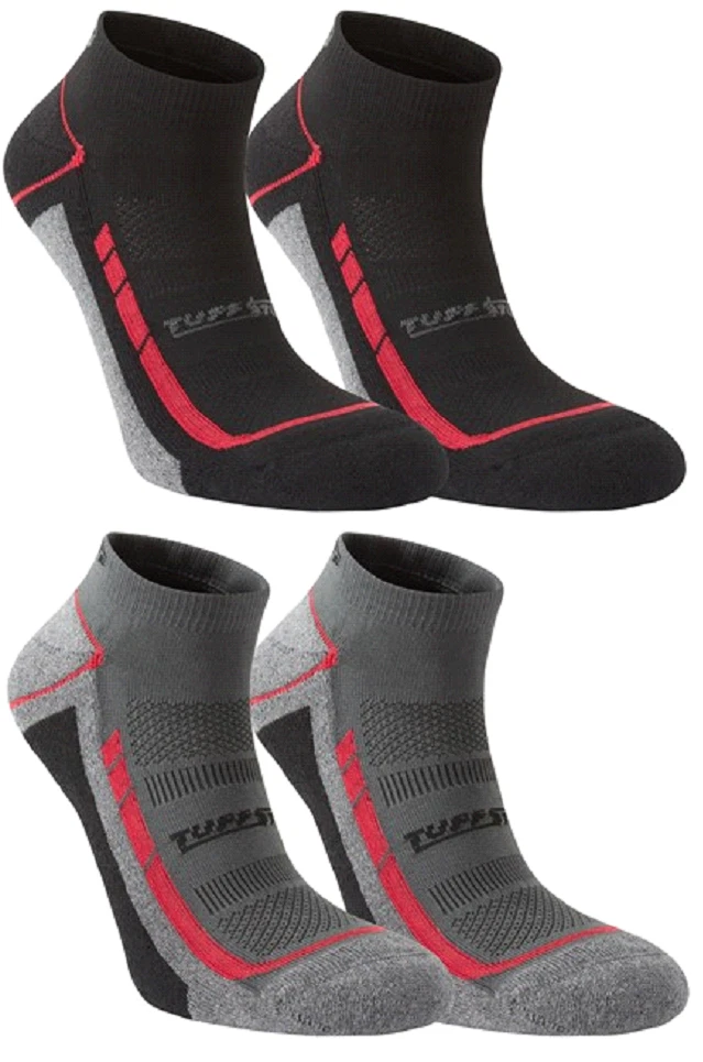 TuffStuff Elite High Quality Low Cut Work Socks Reinforced Cushioned Arch TS607