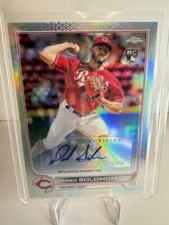 2022 Topps Chrome Update Jared Soloman Rookie RC Autograph #AC-RK Refractor Reds