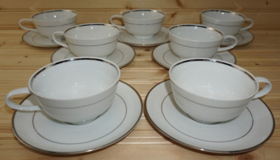 Easterling Lohengrin (7) Cups, 2 1/4'' & (7) Saucers, 6 1/4''  NEW  (B61)
