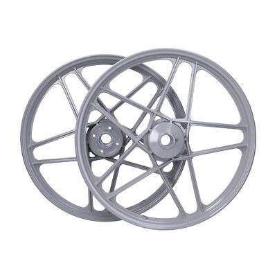 Felgensatz silbergrau 17 Zoll Hercules Prima 2 3 4 5 6 Optima Moped Sternfelge F
