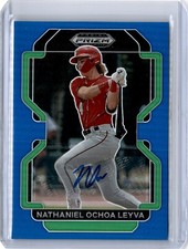 2022 Prizm Draft Picks Blue Nathaniel Ochoa Leyva Auto 14/99 (B72) Nationals