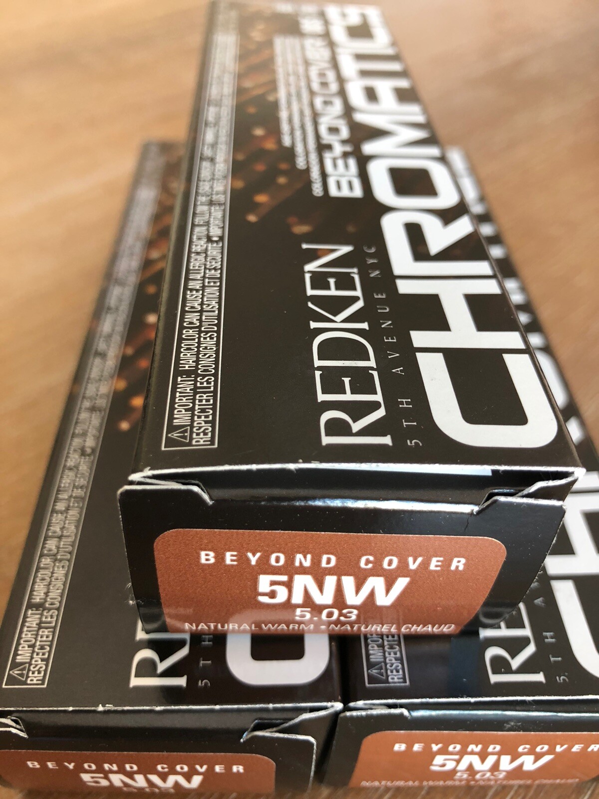 THREE TUBES REDKEN Chromatics Beyond Cover Hair Color 5NW New!