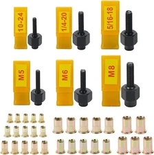 HIFESON Hand Rivet Nut ToolHandy Rivnut Tool - Metric & SAE with 30pcs Steel