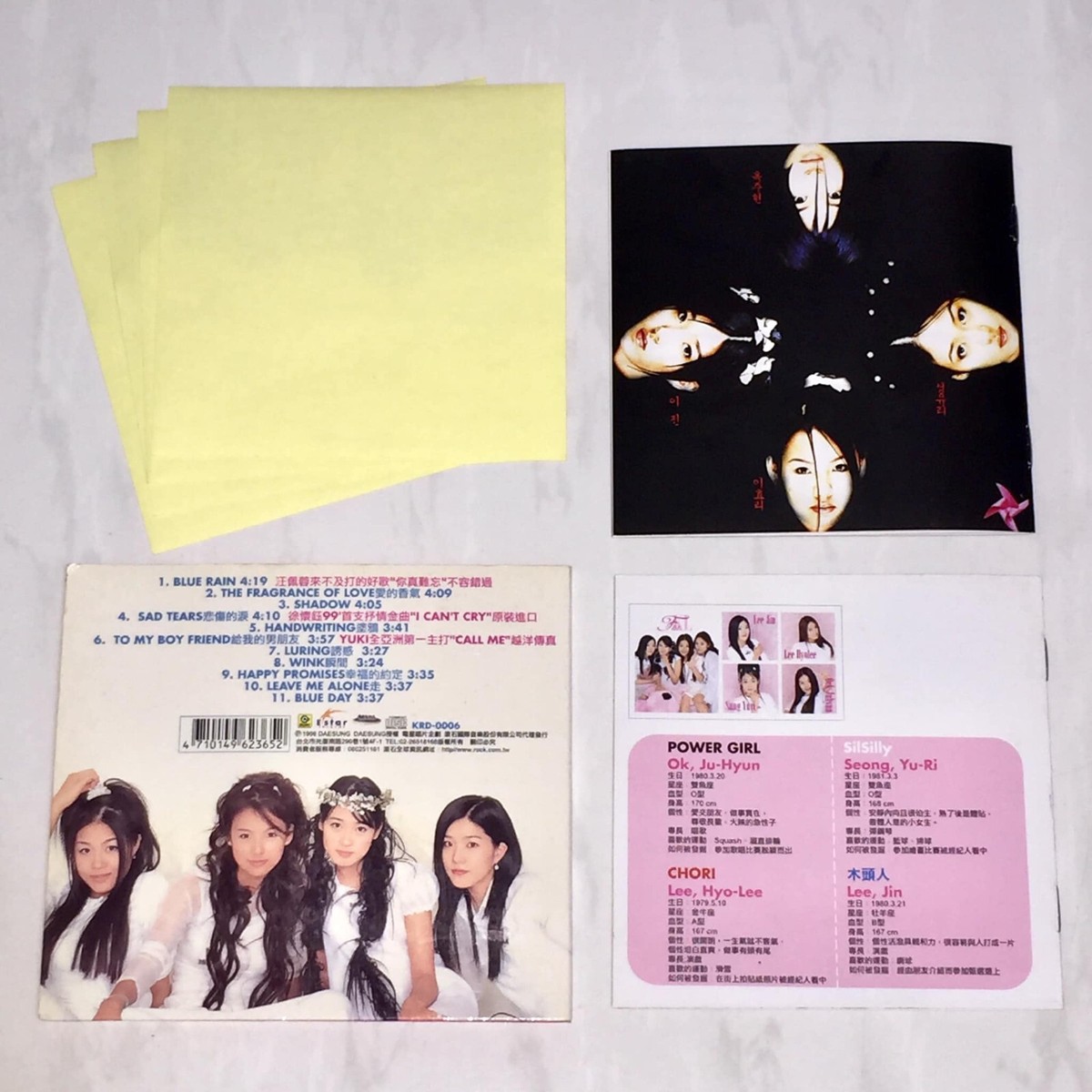 Fin.K.L FinKL 1998 Blue Rain Taiwan Digipak CD Album Promo Booklet