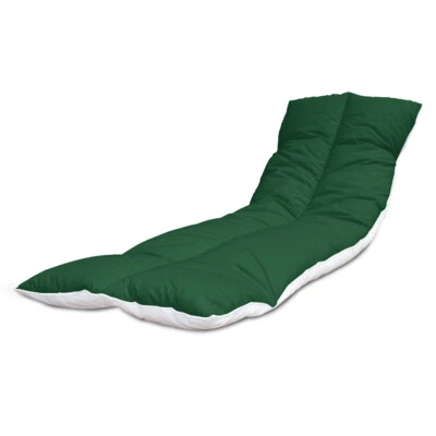 LANCASHIRE BEDDING Padded Sun Lounger Cushion Recliner 60x190cm Garden Chair Topper UK 1 or 2 Pack