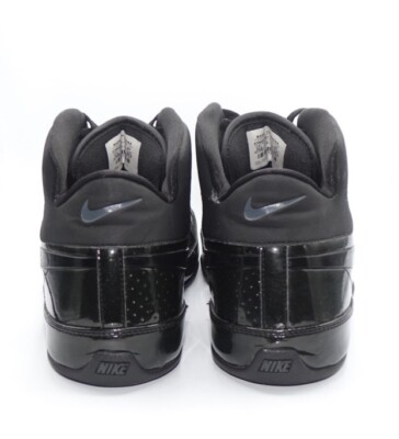 Nike Zoom Mens 10.5 Basketball Shoes Triple Black Patent Leather 375507-001 s-l1200.jpg main image 3