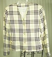 LIZ CLAIBORNE WOOL BLEND 3 buttons JACKET MADE IN USA EXCELLENT COND.
