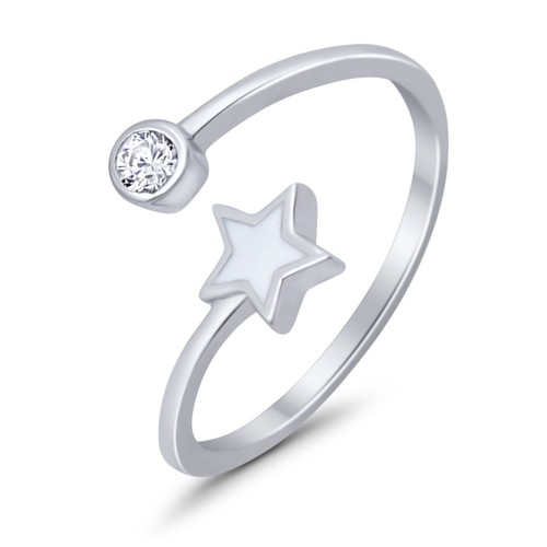 Zehenring 9 mm Sternband 925 Sterling Silber dünn verstellbar - Bild 14 von 36