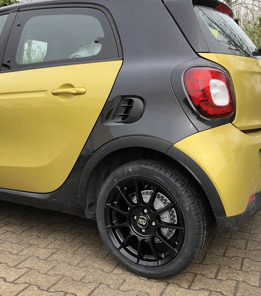 MSW 85 Alufelgen smart fortwo 453 Winterreifen Michelin 16 Zoll schwarz by OZ - Bild 4 von 4