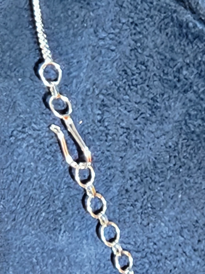 Белое золото заполненное 15 большой изумруд/созданный бриллиант огранки дизайнерский шеи комплект/UK/S - Изображение 4 из 4