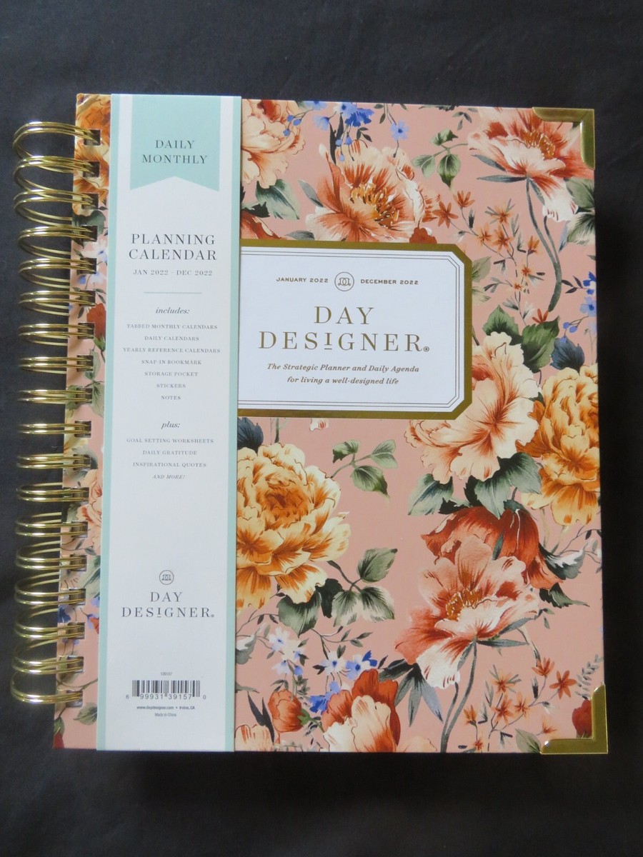 Day designer daily monthly planning calendar 10