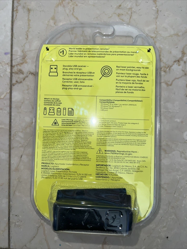 R400 Wireless Office Presentation Remote Clicker with Laser Pointer  - Image 2 of 2