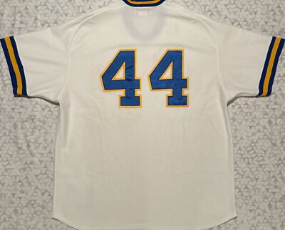 Authentic Vintage Mitchell & Ness Milwaukee Brewers Hank Aaron