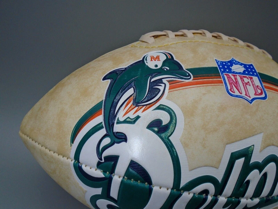 Futebol americano Miami Dolphins NFL edição limitada assinado por Jay Fiedler tamanho completo - Imagem 3 de 4