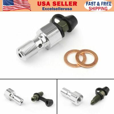 M10 X 1.0mm Motorcycle Car Brake Bleeder Nipple Caliper Bleed Screw
