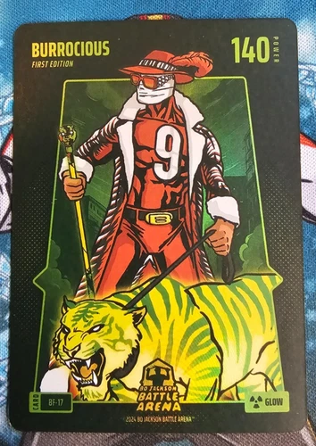Bo Jackson Battle Arena Joe Burrow BURROCIOUS Glow Battlefoil BF-17 Power 140