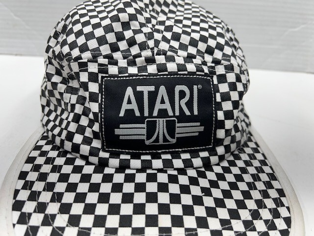 Atari Game Checkered Hat Black/White Adjustable S… - image 2