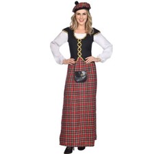 Schotten Kostüm Schottin Lady Hailey für Damen Gr. S-XL Andere Länder Fasching