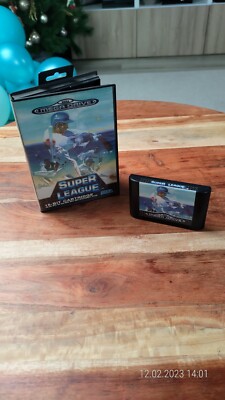 Super League Baseball Sega Mega Drive OVP + Cartridge
