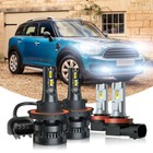 For Mini Cooper 2009-2017 6000K 9008 LED Headlight+Fog Light Combo 4X Bulbs Kit