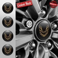 Pontiac Firebird Decals | 4pcs Set Wheel Cap Stickers | Custom Made Rim Emblems