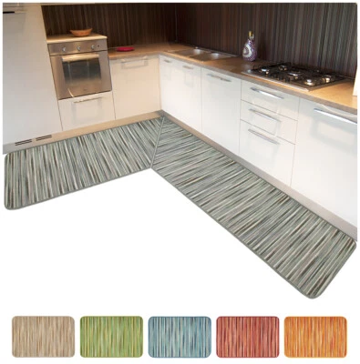 ARREDIAMO INSIEME S.R.L. Tappeto cucina angolare bordato corsia al metro su misura moderna stile bamboo